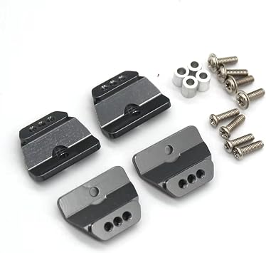 Compatible with MN 168 MN78 for MN82 1/12 Remote Control Car Parts Metal Upgrade Parts Front and Rear Shock Absorber Brackets RC Car Accessories(Gray,MN 78 168)