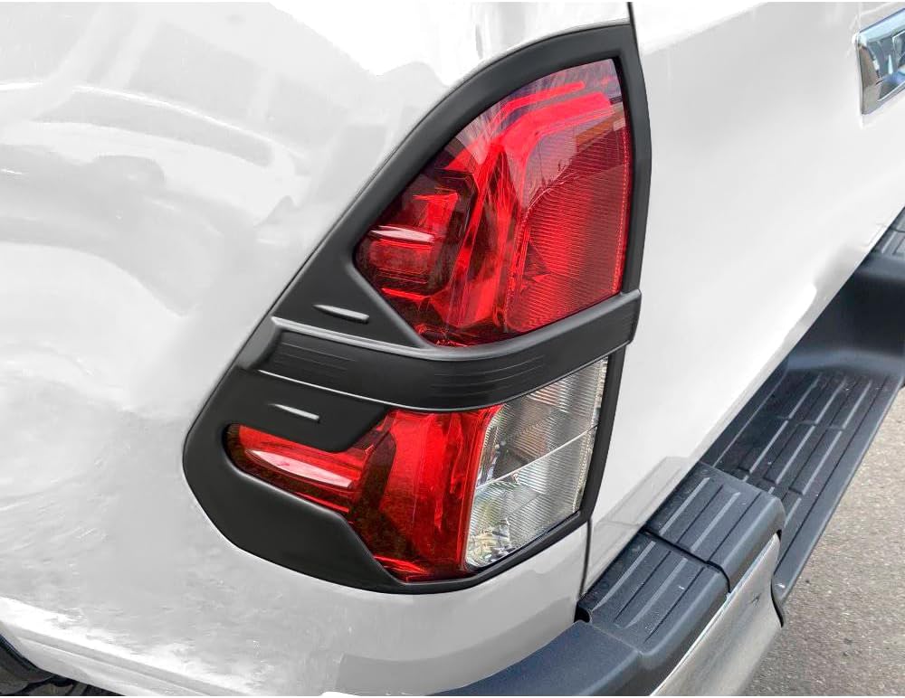 Rear Light Cover for Toyota Hilux 2015-2020 and 2021-2024 Base Model Hilux AN110 AN120 AN130 Invincible Revo Rocco ABS Light Surround