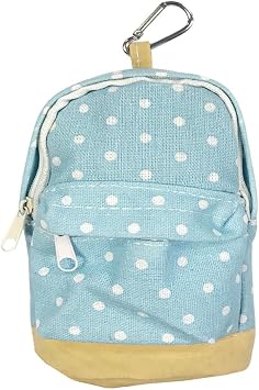 Wrapables Mini Backpack Pencil Case Pouch, Blue