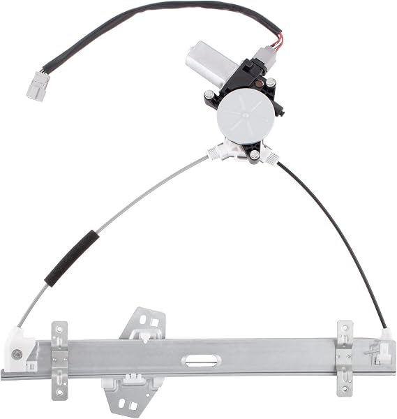 BOXI Front Left Driver Side Power Window Regulator with Motor Fits for Honda Civic 2001 2002-2005 (2 Door Coupe only, with 4 pin Plug) 72250-S5P-A02