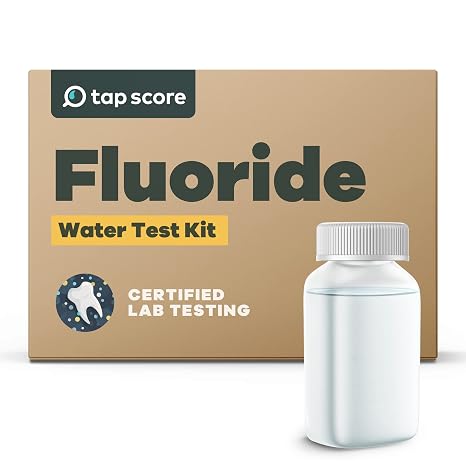 Tap Score Fluoride in Water Test Kit | Well or City | Full Report | EPA Certified Drinking Water Labs | #1 Best Home Water Test 2021-24 NYT Wirecutter | 100% Unbiased