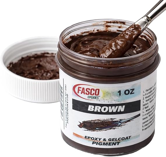 Brown Pigment for Epoxy Resin & Gelcoat Concentrated Colorant - 1 oz