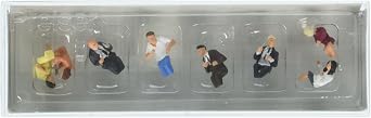 Preiser 10391 Sitting & Eating Package(8) HO Model Figure