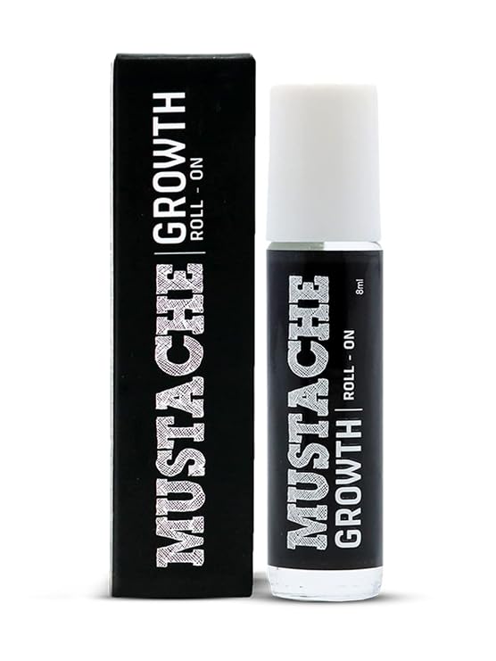 Beardo Mustache Growth Roll On - 8 ml with with Almond and Coconut Oils | Promotes hair growth | Stimulates Hair Follicles | Easy to use