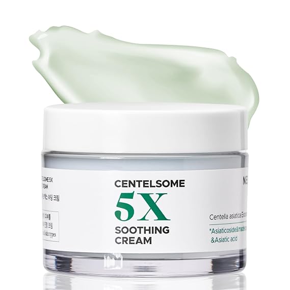 Centelsome 5X Soothing Cream 1.69 fl oz/50ml | Face Moisturizer for Skin Regeneration, Hydration, Blemish Spot Treatment, Korean Skincare, Centella Asiatica, Niacinamide, Exosomes, Panthenol