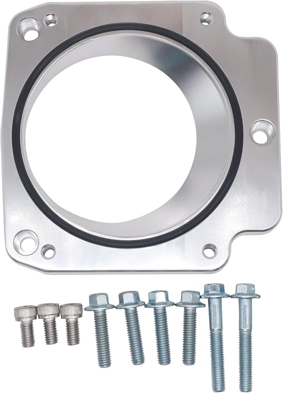 HiSport 551513LS1 LS Throttle Body Adapter | 3-Bolt intake manifold LS3 4 Bolt Throttle Body Compatible with 92mm throttle body 4 bolt Throttle Body