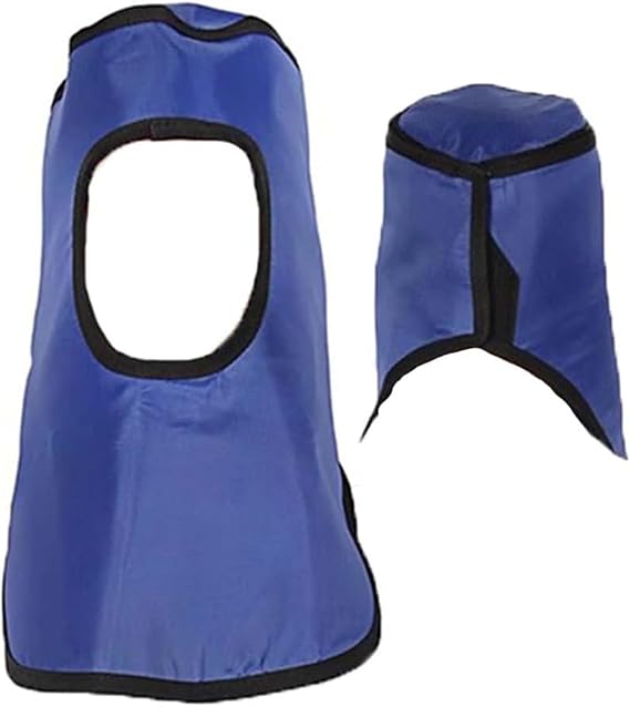 Lead Half Apron Portable Exposed Lead Cap 0.35/0.5mmPb Equivalency Protection from X-ray Machines at Hospitals Nursing Homes and Clinics X-Ray Protection Lead Half Apron,0.5mmPb [Energy Class A]