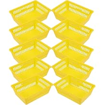 PRETYZOOM 10pcs Mini Storage Baskets Bins Coin Organizer Basket Desktop Makeup Storage Containers Suitable for Home Classroom Office Organization 6.18 x 4.52 x 2.04 Inch