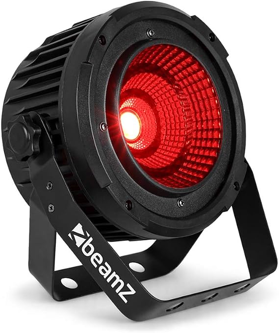 BeamZ COB50 COB LED Par Can Light - 50W RGBWA Stage Lighting with DMX, Sound Activation & Remote Control for Events, DJ Disco & Theatre Spot Uplighting