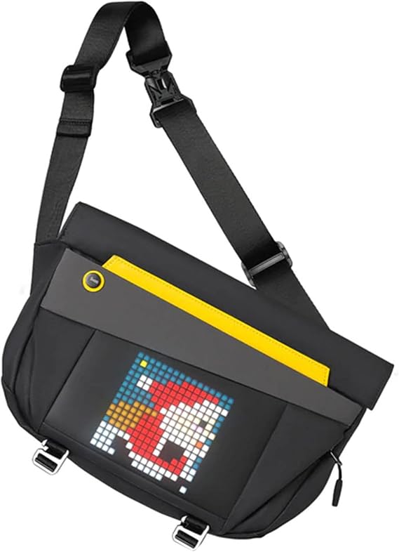 Divoom Üniseks Sling Bag V Bagaj El Bagajı, Siyah, Siyah, big