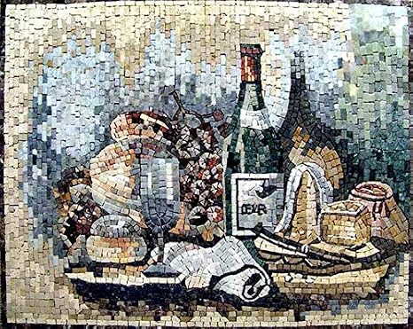 Mozaico Mosaic Kitchen Backsplash- Contemporaneo | Mosaic Designs | Mosaic Artwork | Mosaic Wall Art Floor Inlay by Mozaico | Handmade Mosaics | 31" x 24"