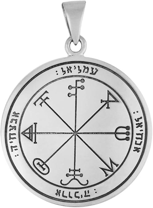 Moonlight Mysteries Sterling Silver Third Pentacle of Saturn Talisman for Evocation and Power
