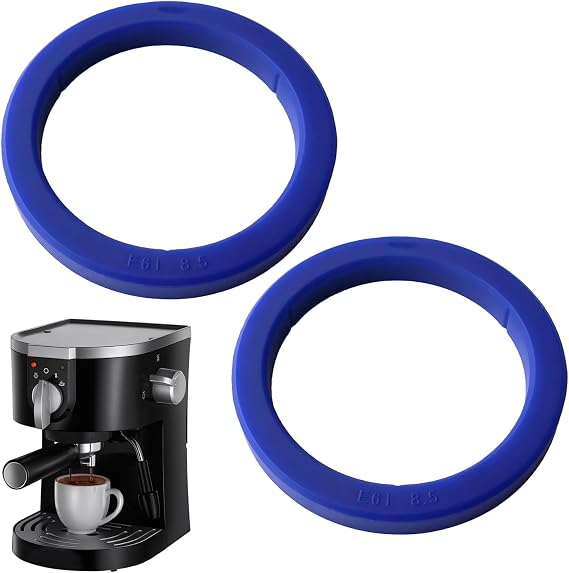 2 Pcs Heat Resistant Silicone Gasket for Coffee Machines,Espresso Machine Brewing Group Head Seal Replacement Silicone Rubber Gasket Compatible with Gaggia E61 Coffee Maker