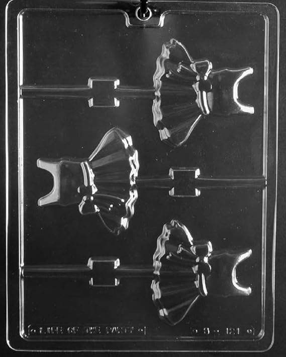 Grandmama's Goodies S121 Ballerina Dress Lollipop Chocolate Candy Soap Mold