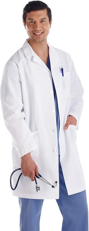 Meta 15112 Fundamentals Mens 38" Lab Coat White 3XL