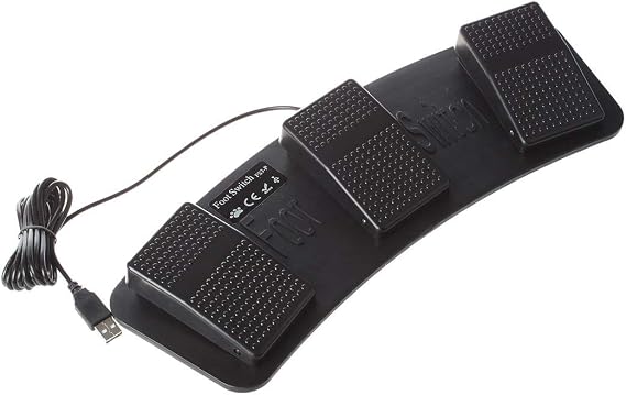iKKEGOL PC USB Triple Foot Switch Pedal
