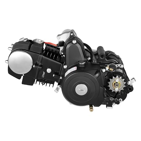 4-Stroke 110CC ATV Gokart Engine - Gasoline-Powered High-Performance Air-Cooled Single Cylinder with Semi-Automatic Transmission & Reverse Gear, Electric Start for Karts, Dirt Bikes & Quads (4-Stroke)