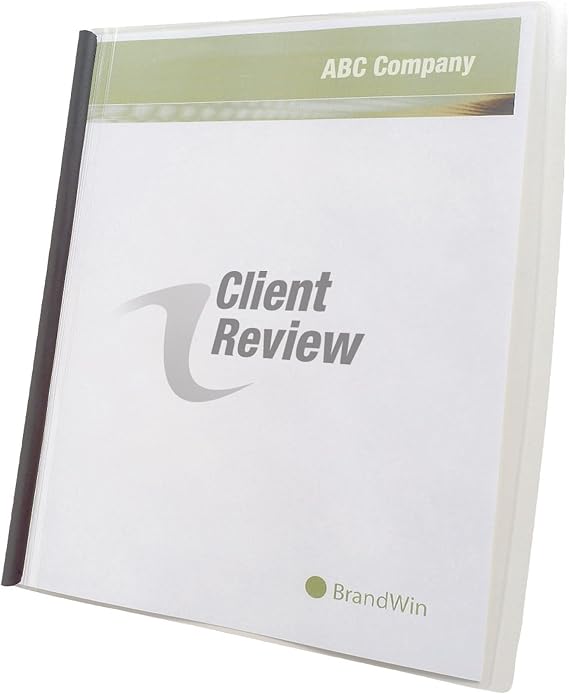 GBC Quartet Slide 'n Bind Frosted Report Covers, Clear, 10 Covers per Pack (W67504)