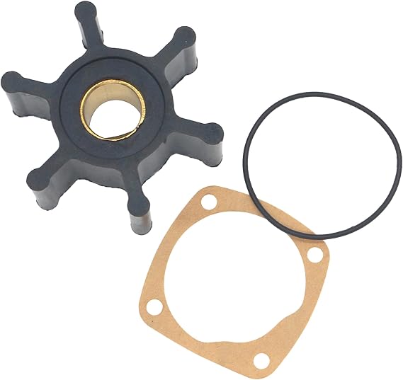 6593 Sea Water Pump Impeller Kit Compatible with Oberdorfer 201M 202M 214M 211M for Cummins Onan 132-0316 132-0277 Engine Raw Sea Cooling Water Pump