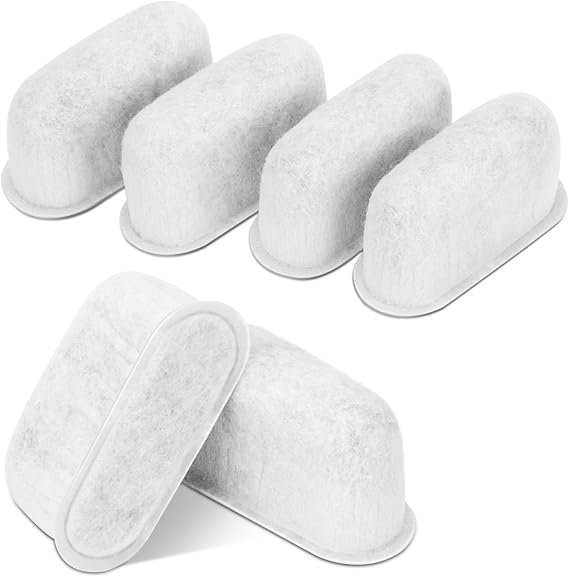 Carbon Filter Replacement For Delonghi Espresso Machine, Activated Charcoal Water Filter 7313285779, Water Filters Replacement For Coffee Maker, 6 PCS