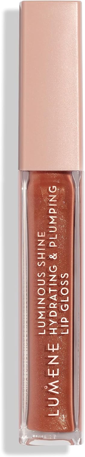 LUMENE Luminous Shine Hydrating & Plumping Lip Gloss Moisturizing & Plumping Lip Gloss 08 Sunset Glow