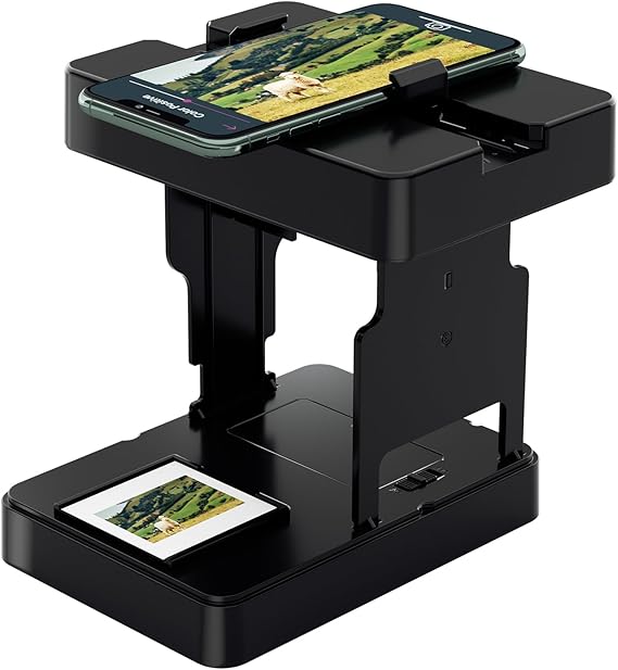 DigitConvert Mobile Film Scanner for 35mm Slides & Negatives, Portable Photo Scanner Converts Film to Digital Photos, Battery Powered Slide Converter