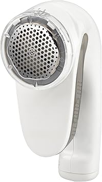 Conair Fabric Shaver and Lint Remover, Rechargeable Portable Clothes Shaver with 3 Settings, Fuzz Remover for Sweaters, Clothing, and Furniture, Large 2-Inch Shaving Head, White