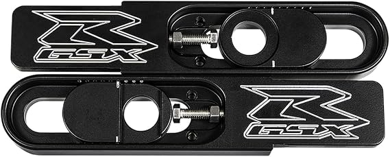 GSXR 1000 Swingarm Extensions Black Engraved - Fits 2005-2006 GSXR 1000 - Made in USA (4.5-9" Stretch)
