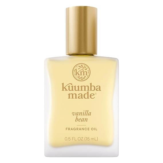 Kuumba Made Vanilla Bean Fragrance Oil Roll-On, Alcohol-Free, 0.5 Fl Oz