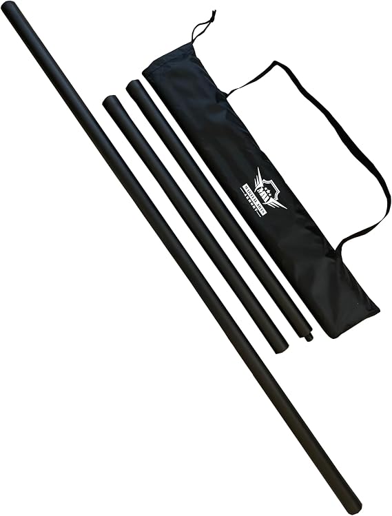Martial Arts Armory 4 Foot Collapsible Bo Staff, Foam-Padded Training Weapon for Safe Practice with Carry Bag and Shoulder Strap