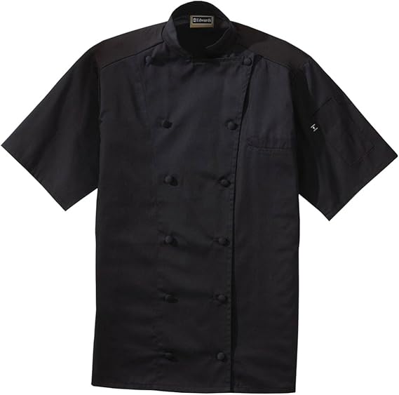 Edwards Classic Short Sleeves Chef Coat with Back Mesh