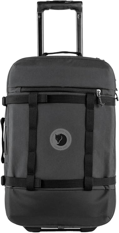 Fjallraven Farden Roller 35 - Reinforced, Water-Resistant Fabric, Carry-On Size, Smooth Wheels - Travel, Vacation, Coal Black, One Size