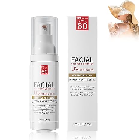 35ml Weiß Sunscreen für das Gesicht Sonnencreme SPF60+ Feuchtigkeitscreme Aufhellender Sonnenschutz Sonnenschutz-Fluid Gesicht Körper Lichtschutz Sonnenmilch mit Leichte und nicht fettende-Weiß
