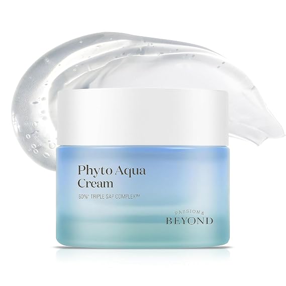 BEYOND Phyto Aqua Moisture Cream (Face Cream, 1.7fl oz) Vegan Korean Skin Care for 100-Hour Hydration & Skin Barrier by LG Beauty
