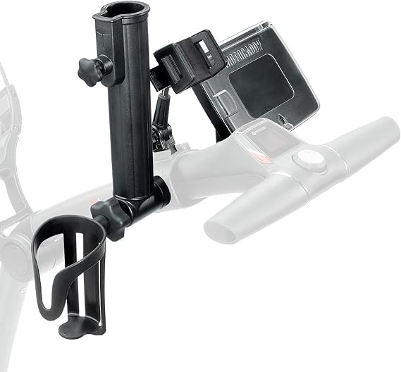 Motocaddy Essential 4-in-1 Accessory Pack, Golf Push Cart Accessories with Cup Holder, Phone Cradle, Umbrella Mount & Scorecard Holder, Compatible with Motocaddy 28V M-Series, S-Series & SE Models