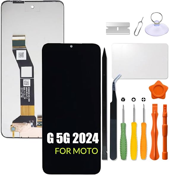 Replacement for Motorola Moto G 5G 2024 LCD Screen for Moto XT2417-1 XT2417 LCD Display Touch Screen Digitizer Assembly with Repair kit