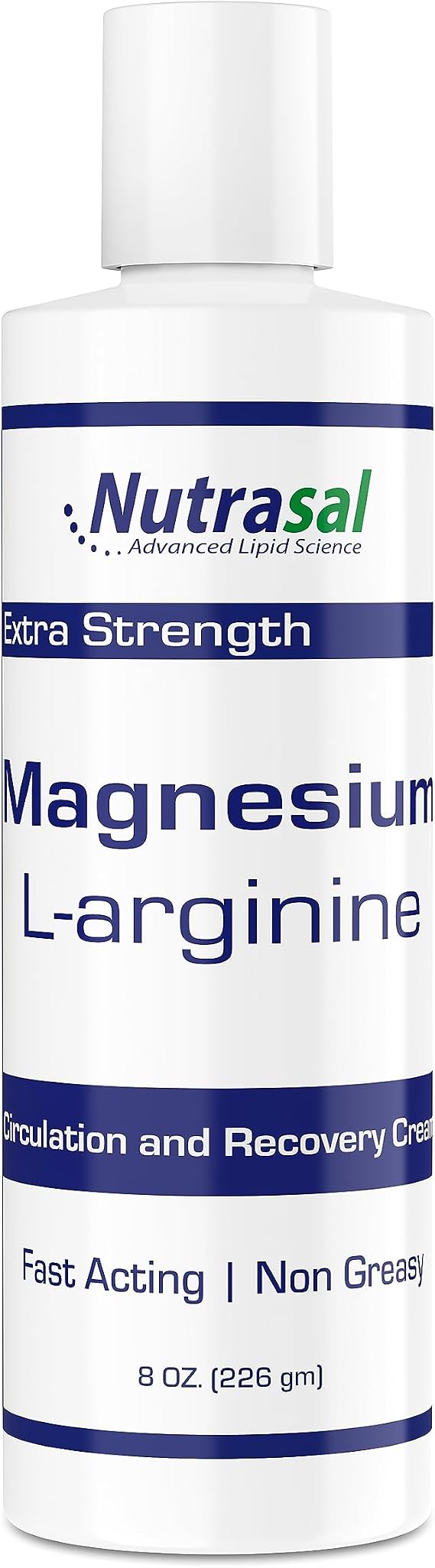 Nutrasal Magnesium L-Arginine Cream - 8oz