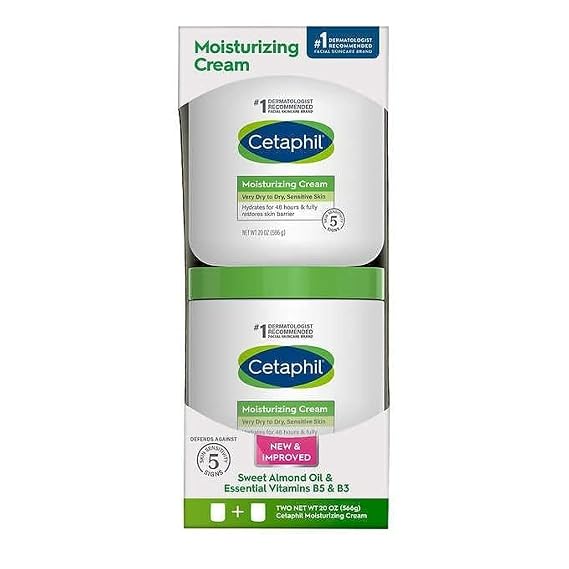 Cetaphil Moisturizing Cream 20 oz, 2 Pack