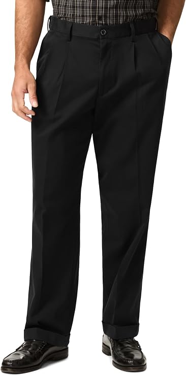 Dockers Mens Relaxed Fit Comfort Khaki Pants - Pleated