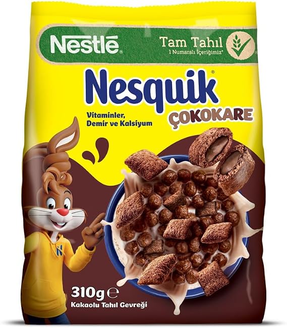 Nesquik Çokokare Çikolatalı Tahıl Gevreği, 310 g