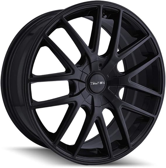 TR60 20x8.5, Bolt Pattern: 5x108/4.5, Offset: 40, FULL MATTE BLACK, set of 1