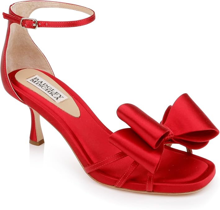 Badgley Mischka Women's Alysha Open Toe Kitten Heels