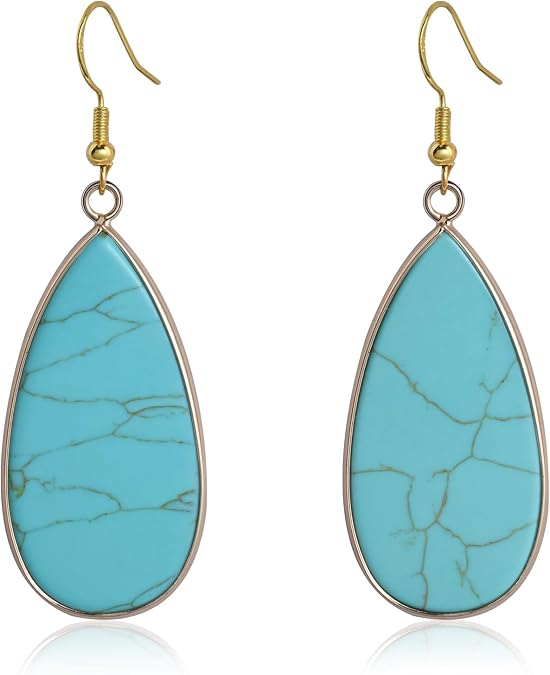 Boho Natural Stone Earrings