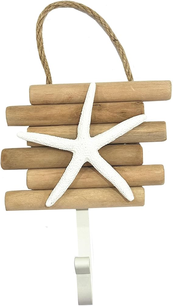 Starfish Nautical Beach Themed Wall Hook,Ocean Decor Coat Hook