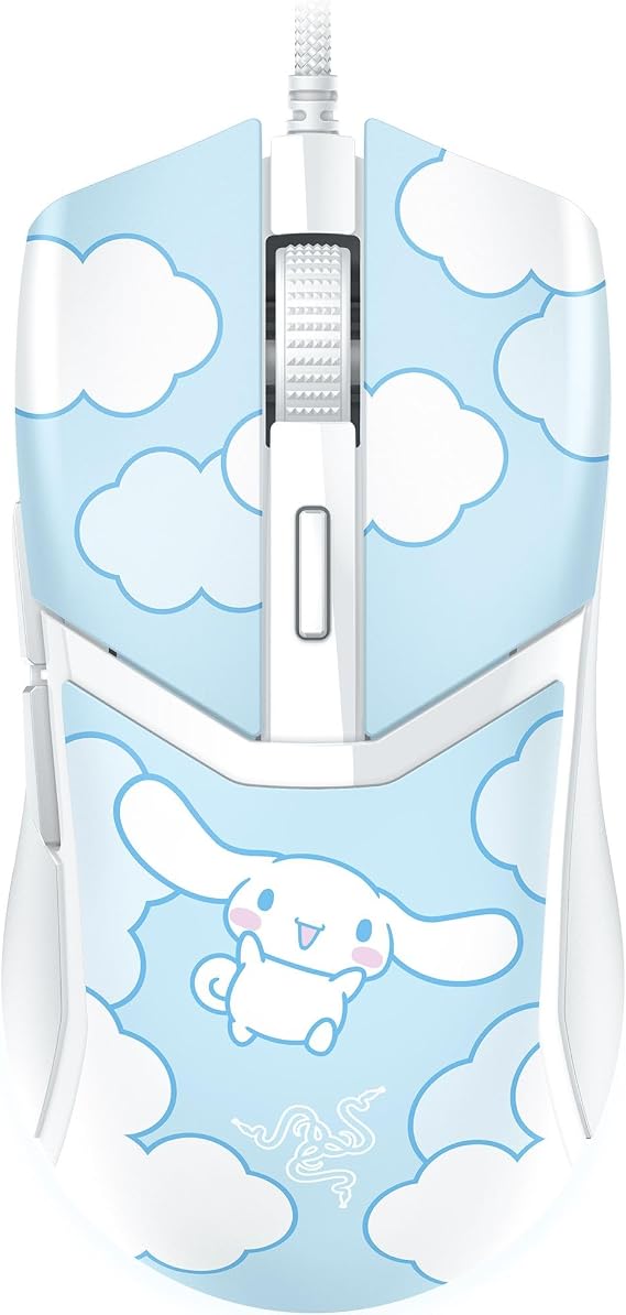 Razer Cobra Wired Gaming Mouse, 58g Lightweight, Cinnamoroll Edition | Gen-3 Optical Switches, Chroma RGB Lighting Underglow, 8500 DPI Optical Sensor, 100% PTFE Mouse Feet, Speedflex Cable