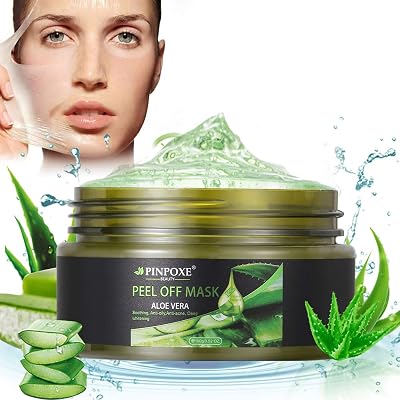 Blackhead Remover Mask, Blackhead Peel off Mask, Peel off Face Masks, Aloe Vera Extract Facial Mask- Anti-Aging, Exfoliating Mask, Deep Cleansing Blackhead& Pore,Reduces Fine Lines& Wrinkles- 3.52 OZ