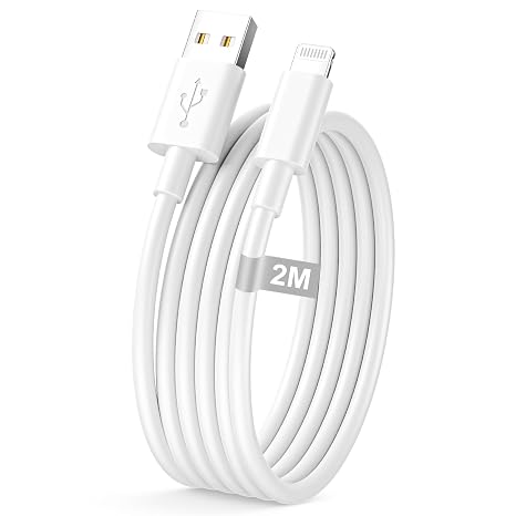 iPhone Charger Cable 2M, [Apple MFi Certified] USB to Lightning Cable 2M USB iphone Charger cable Fast Charge iphone Charging Lead Wire for iPhone 14