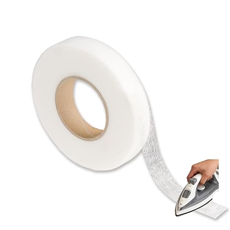 82M Wonder Web, Iron on Extra Strong Hemming Fabric Tape for Trousers White