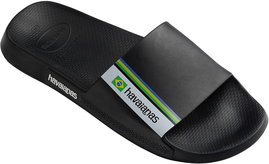Havaianas Slide Brasil Navy Blue 29 30 Flip Flops Unisex