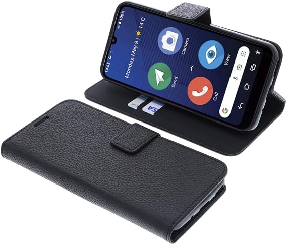 Cover compatible with Doro 8200/8210 book-style black case